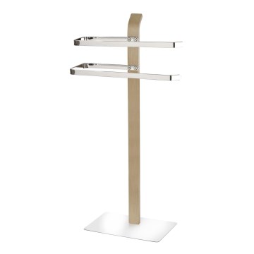 WENKO 20396100 - Stovas rankšluosčiams SAMONA 40,5x79,5 cm blizgus chromas/ruda