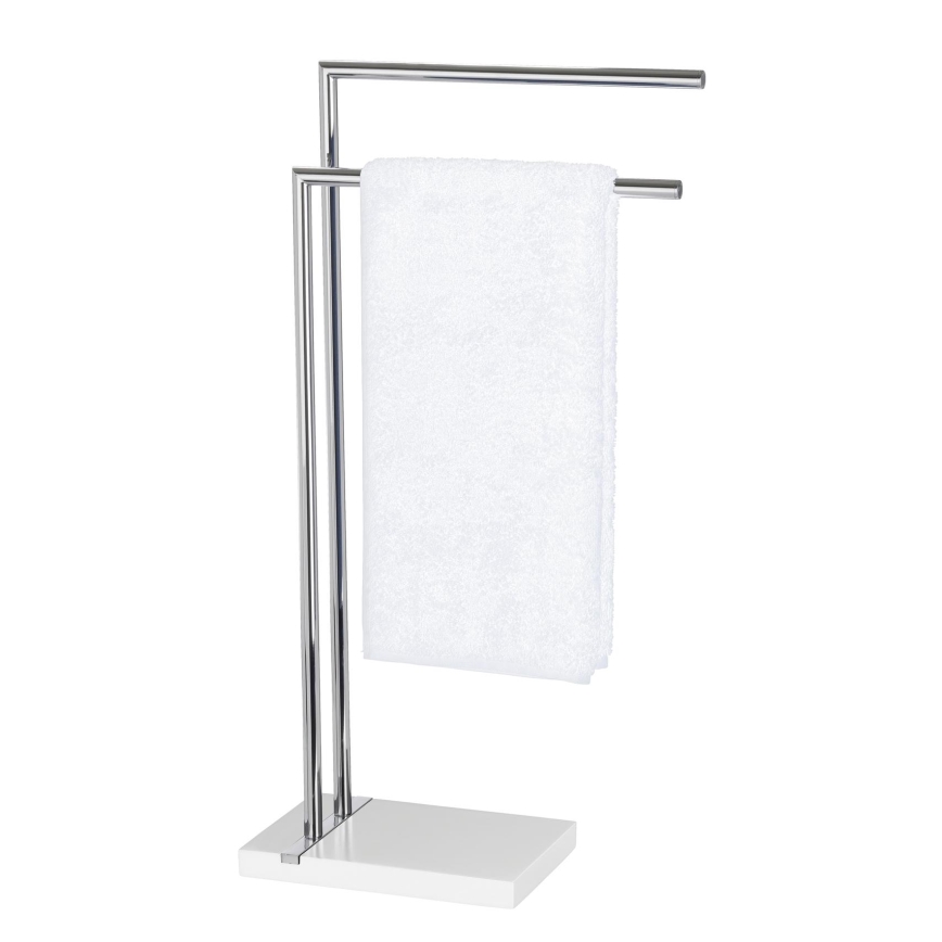 WENKO 20487100 - Elegantiškas rankšluosčių stovas NOBLE 45,5x82 cm blizgus chromas/balta