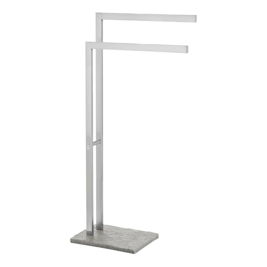 WENKO 20603100 - Rankšluosčių stovas GRANIT 43,5x86,5 cm iš nerūdijančio plieno/satinuotas/pilkas