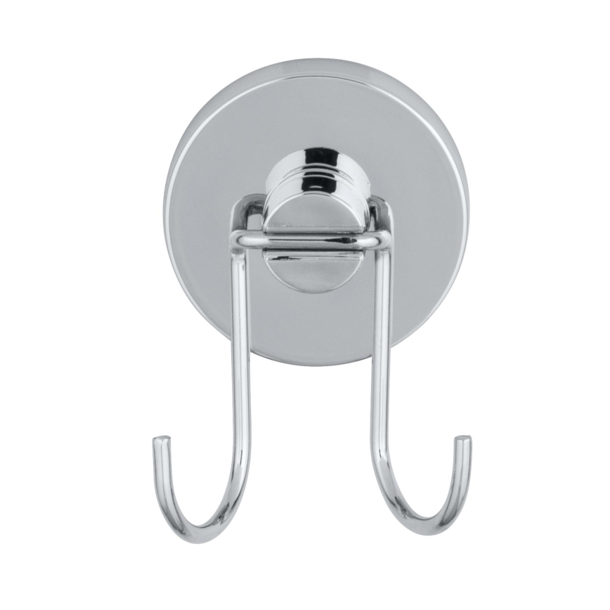 WENKO 20877100 - langų valytuvas VACUUM-LOC RUND STAH 24,5x25 cm, nerūdijančio plieno / blizgus chromas / sidabrinės spalvos