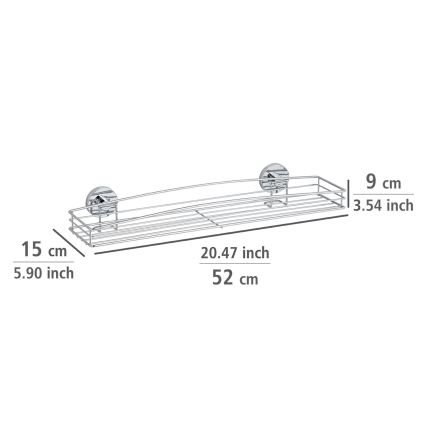 WENKO 20884100-lentyna VACUUM-LOC MILAZZO 51x15,2 cm blizgus chromas