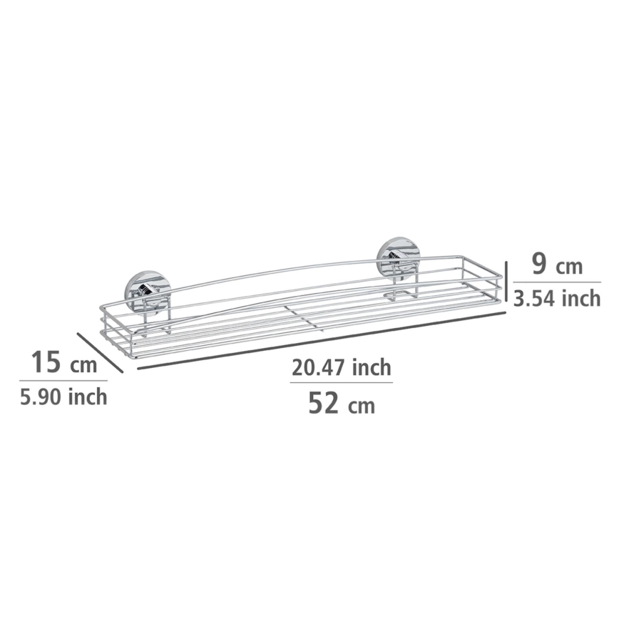 WENKO 20884100-lentyna VACUUM-LOC MILAZZO 51x15,2 cm blizgus chromas
