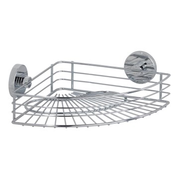 WENKO 20887100- apvali lentyna VACUUM-LOC iš chromuoto plieno, 31x22,5 cm, blizgus chromas