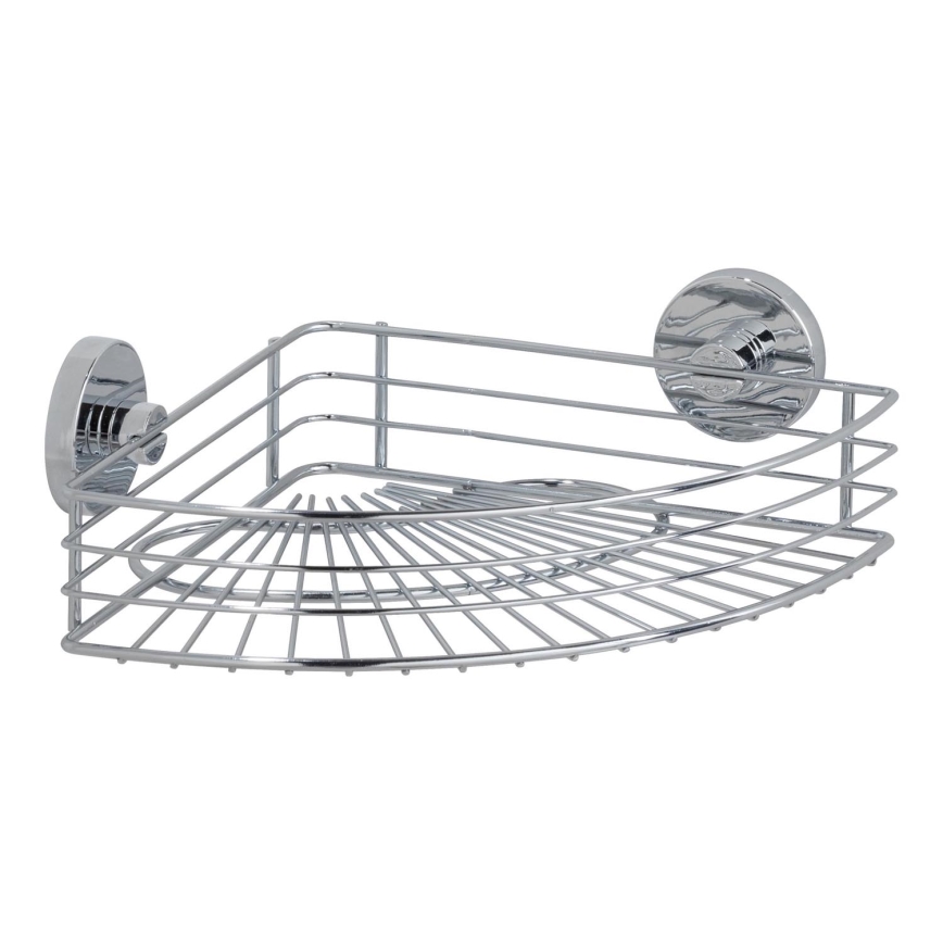 WENKO 20887100- apvali lentyna VACUUM-LOC iš chromuoto plieno, 31x22,5 cm, blizgus chromas