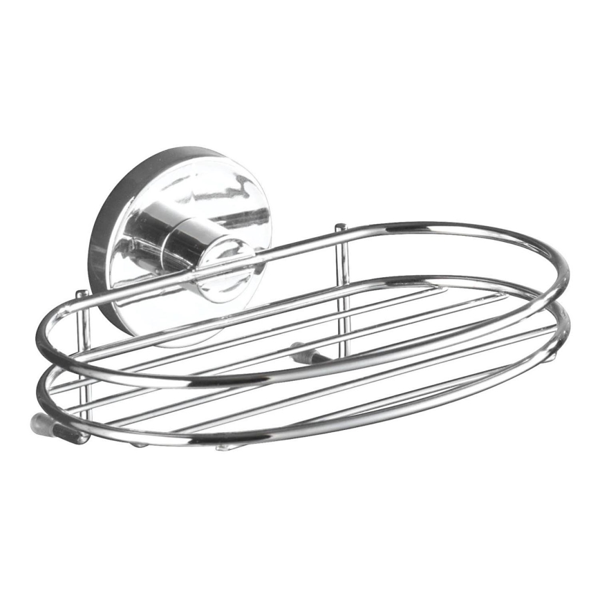 WENKO 20890100-Muilo laikiklis VACUUM-LOC MILAZZO 16,5x12 cm blizgus chromas