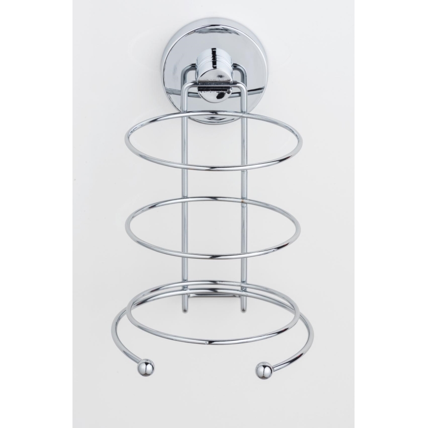 WENKO 20896100-Plaukų džiovintuvo laikiklis VACUUM-LOC MILAZZO 12x17 cm blizgus chromas