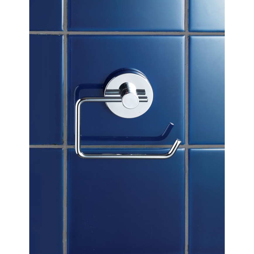 WENKO 20899100-Tualetinio popieriaus laikiklis VACUUM-LOC MILAZZO 13x10,5 cm blizgus chromas