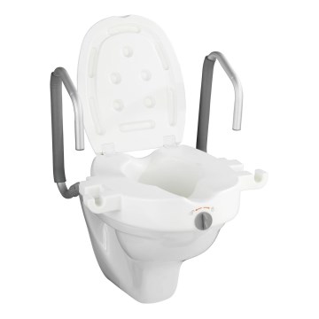 WENKO 20924100-Tualeto sėdynė SECURA 55x47,5 cm balta/sidabrinė