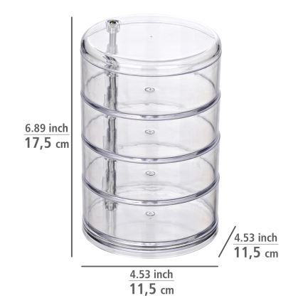 WENKO 20990100 - Organizatorius TOWER 11,5x17,5 cm skaidrus