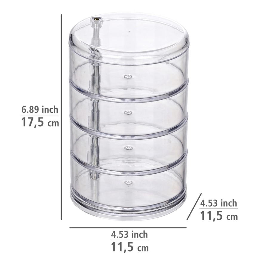 WENKO 20990100 - Organizatorius TOWER 11,5x17,5 cm skaidrus