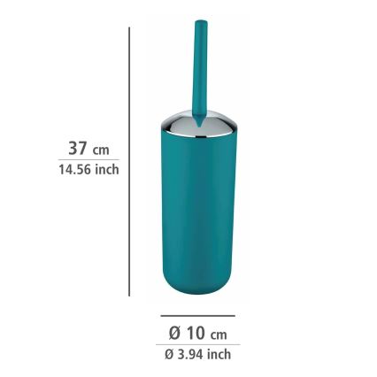 WENKO 21225100 - WC šepetys BRASIL 10x37 cm turkio spalvos/blizgus chromas