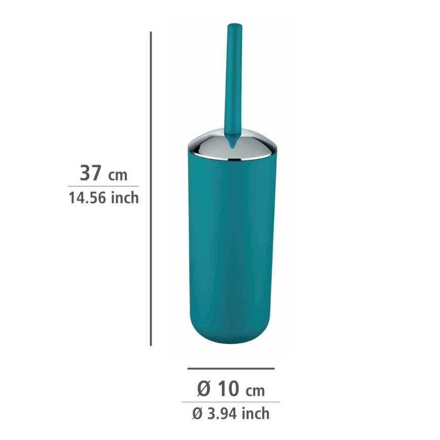 WENKO 21225100 - WC šepetys BRASIL 10x37 cm turkio spalvos/blizgus chromas