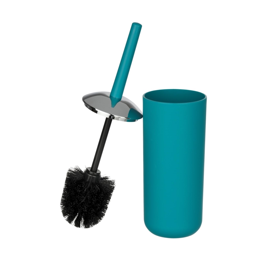 WENKO 21225100 - WC šepetys BRASIL 10x37 cm turkio spalvos/blizgus chromas