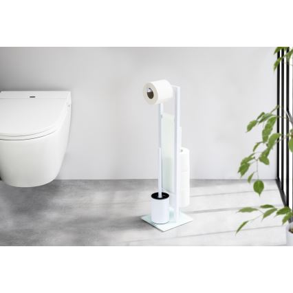 WENKO 21565100 - WC šepetys RIVALTA 18x70 cm balta/juoda