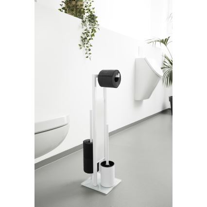 WENKO 21565100 - WC šepetys RIVALTA 18x70 cm balta/juoda