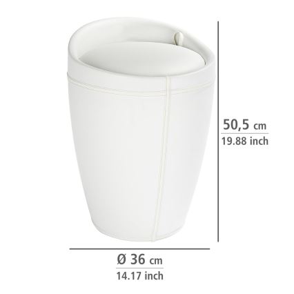 WENKO 21773100 - Taburetė CANDY 36x50,5 cm balta/juoda