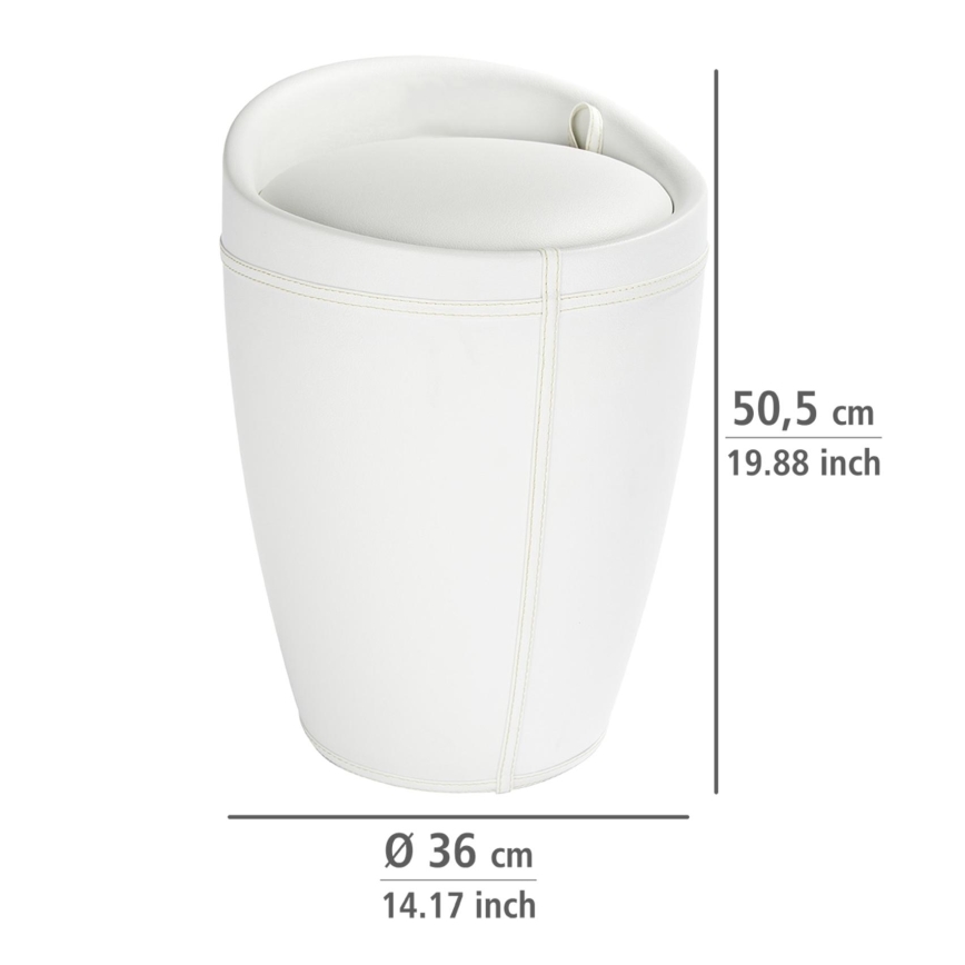 WENKO 21773100 - Taburetė CANDY 36x50,5 cm balta/juoda