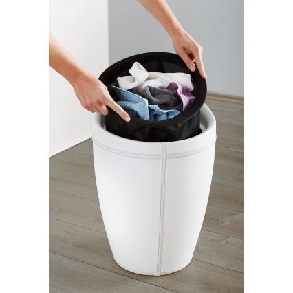 WENKO 21773100 - Taburetė CANDY 36x50,5 cm balta/juoda
