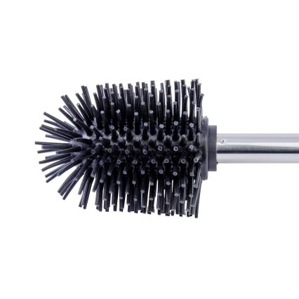 WENKO 21799100 - tualeto šepetys 7,5x35 cm nerūdijančio plieno/sidabrinė/juoda