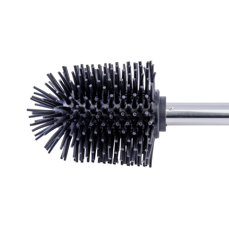 WENKO 21799100 - tualeto šepetys 7,5x35 cm nerūdijančio plieno/sidabrinė/juoda