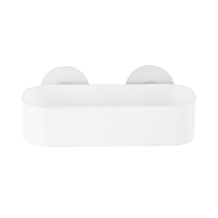 WENKO 21824100-OSIMO plastikinė lentyna 27x12 cm balta/skaidri