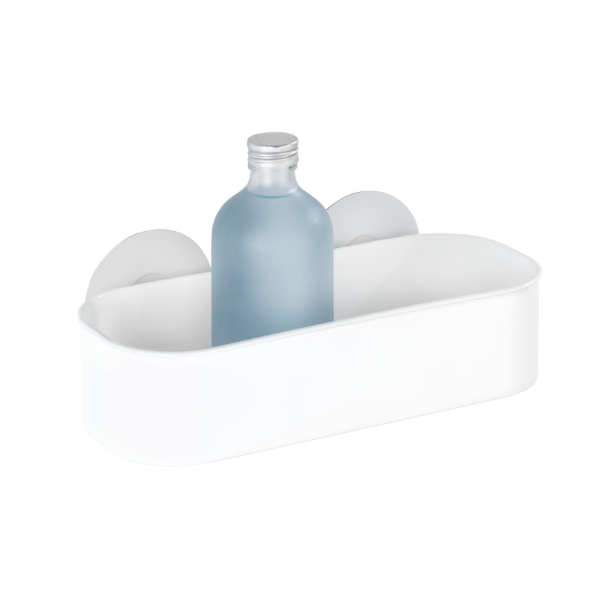 WENKO 21824100-OSIMO plastikinė lentyna 27x12 cm balta/skaidri