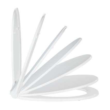 WENKO 21901100-WC tualeto sėdynė KOS 44x37 cm balta/sidabrinė