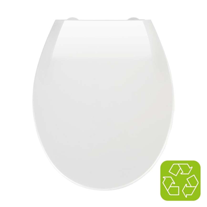 WENKO 21901100-WC tualeto sėdynė KOS 44x37 cm balta/sidabrinė