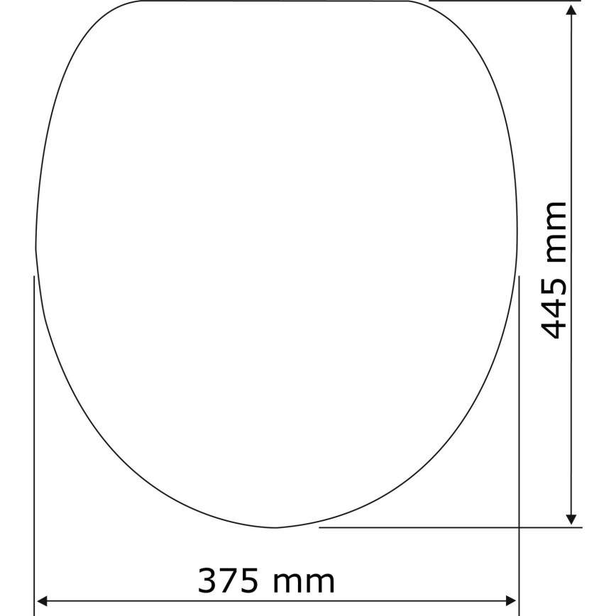 WENKO 21903100-WC sėdynė SAMOS 44,5x37,5 cm balta/sidabrinė