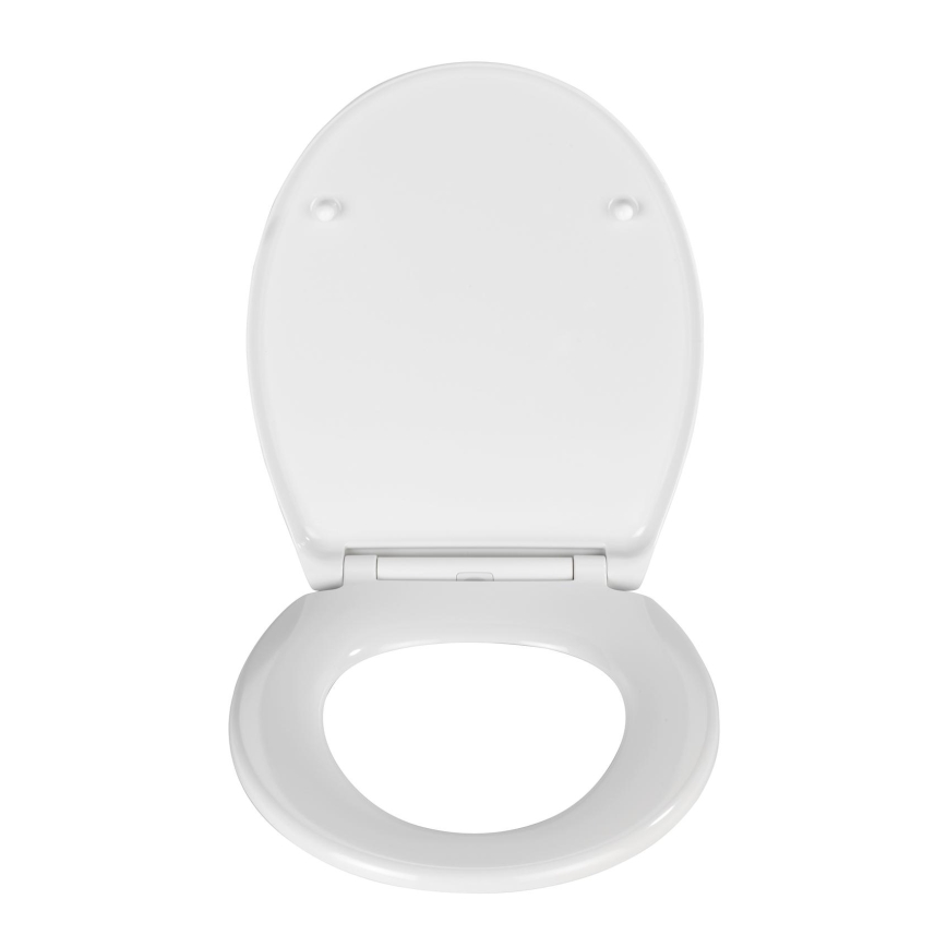 WENKO 21903100-WC sėdynė SAMOS 44,5x37,5 cm balta/sidabrinė