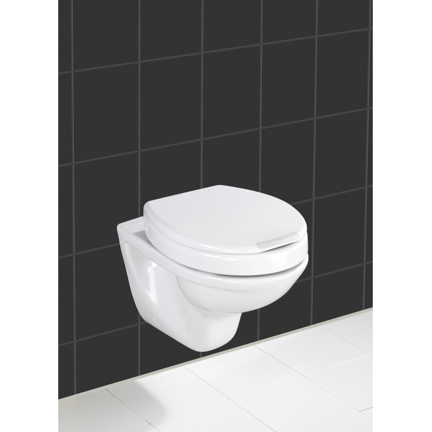 WENKO 21905100-Tualeto sėdynė SECURA 37x44 cm balta/pilka