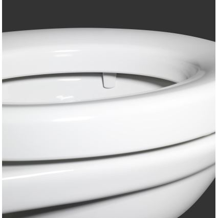WENKO 21905100-Tualeto sėdynė SECURA 37x44 cm balta/pilka