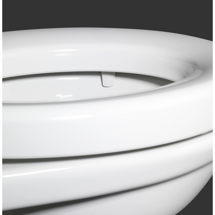 WENKO 21905100-Tualeto sėdynė SECURA 37x44 cm balta/pilka