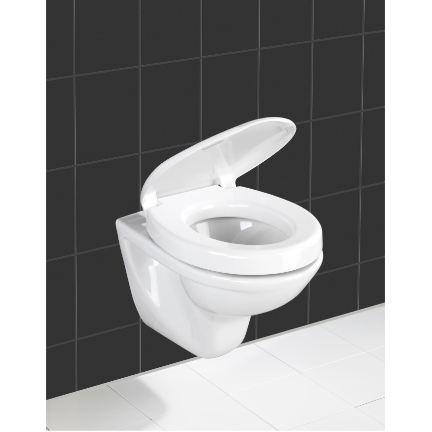 WENKO 21905100-Tualeto sėdynė SECURA 37x44 cm balta/pilka
