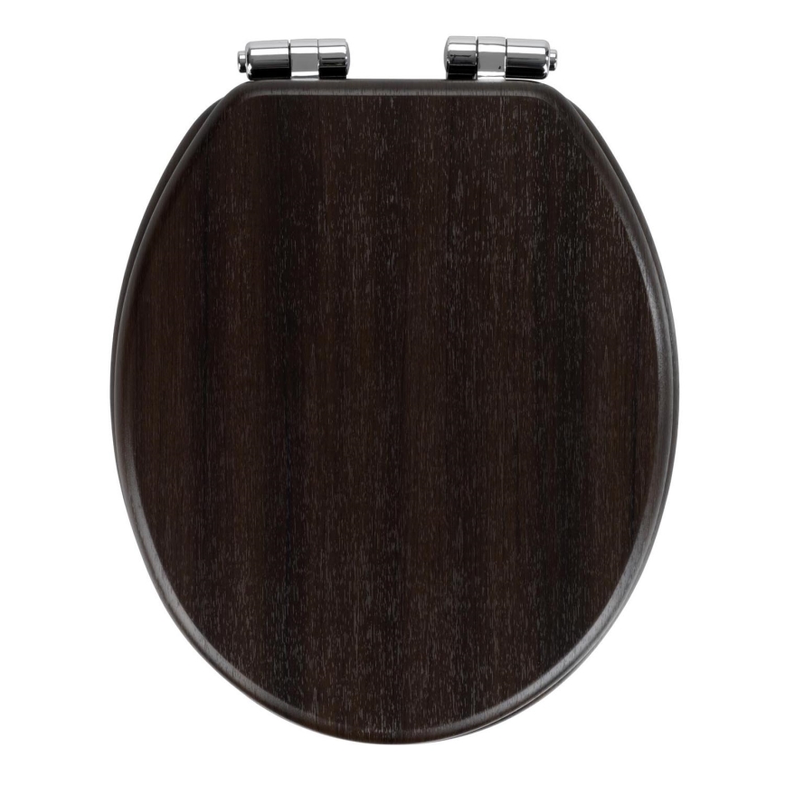 WENKO 22015100-WC sėdynė WENGE 35,5x42,5 cm ruda/sidabrinė
