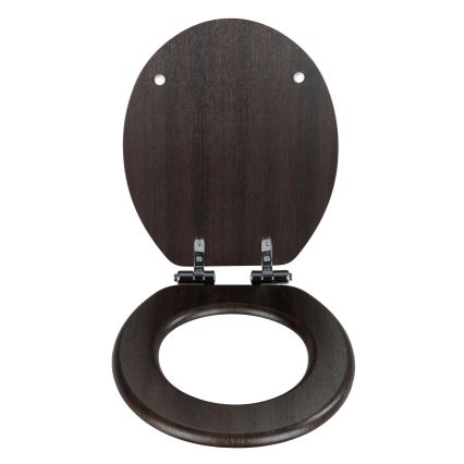 WENKO 22015100-WC sėdynė WENGE 35,5x42,5 cm ruda/sidabrinė