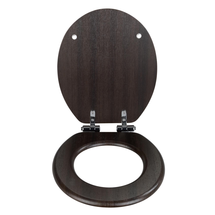WENKO 22015100-WC sėdynė WENGE 35,5x42,5 cm ruda/sidabrinė