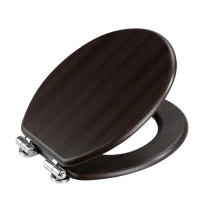 WENKO 22015100-WC sėdynė WENGE 35,5x42,5 cm ruda/sidabrinė