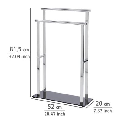 WENKO 22089100 – Kabykla LAVA 52x81,5 cm nerūdijančio plieno/sidabrinė/juoda