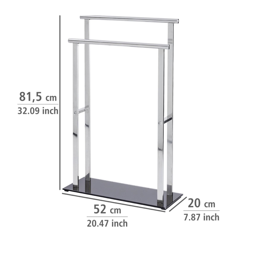 WENKO 22089100 – Kabykla LAVA 52x81,5 cm nerūdijančio plieno/sidabrinė/juoda
