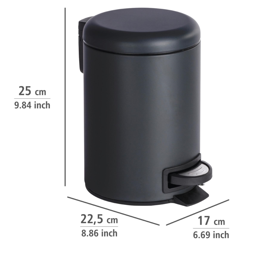 WENKO 22143800 - Krepšys LEMAN 17x25 cm juodas