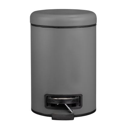 WENKO 22148100 - Šiukšliadėžė LEMAN 17x25 cm pilka/juoda