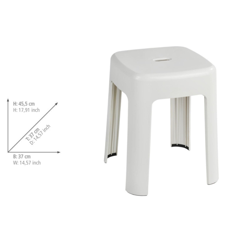 WENKO 22160100 - Kėdutė ALASKA 37x45,5 cm balta