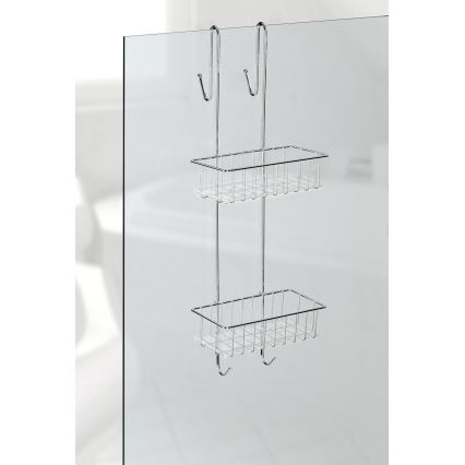 WENKO 22213100 - Stovas ALDO 24,5x70 cm, nerūdijančio plieno / sidabro spalvos