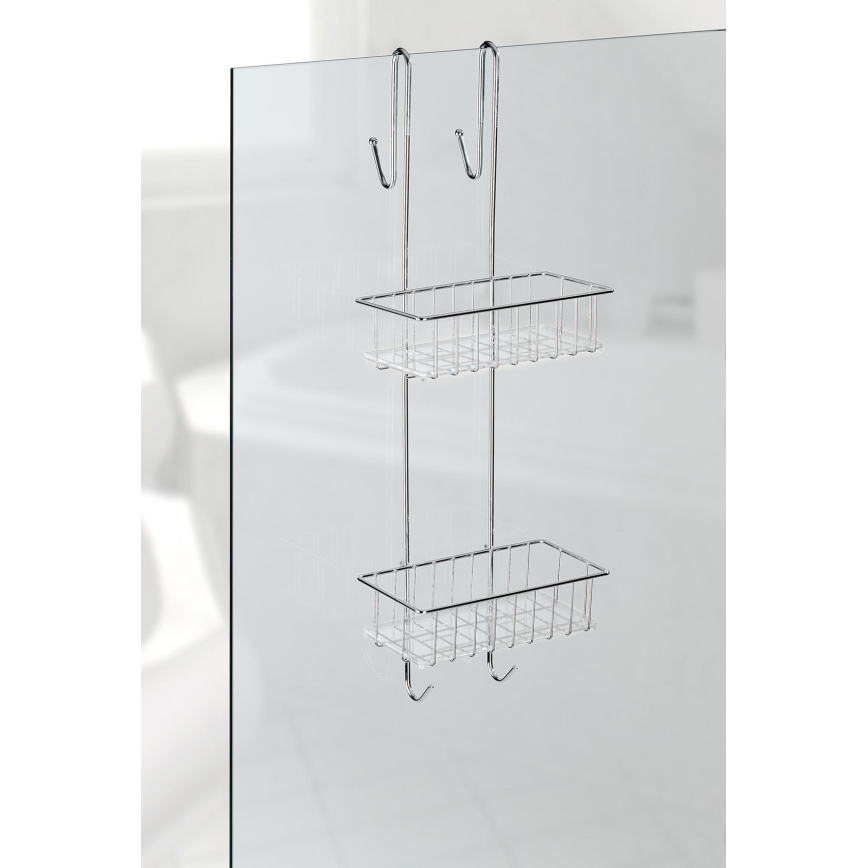 WENKO 22213100 - Stovas ALDO 24,5x70 cm, nerūdijančio plieno / sidabro spalvos