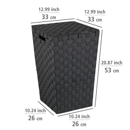 WENKO 22278100 - Krepšys ADRIA 33x53 cm juodas
