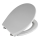 WENKO 22402100-WC tualeto sėdynė SAMOS 44,5x37,5 cm pilka/sidabrinė