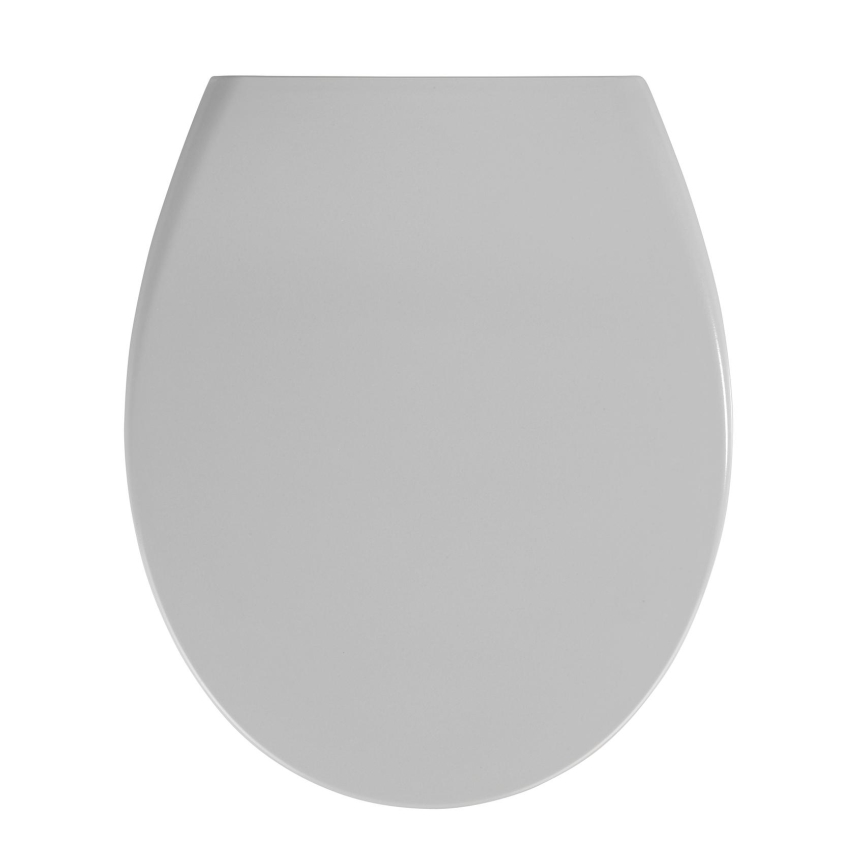 WENKO 22402100-WC tualeto sėdynė SAMOS 44,5x37,5 cm pilka/sidabrinė