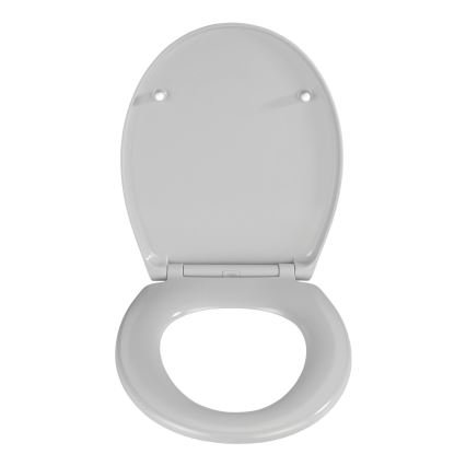 WENKO 22402100-WC tualeto sėdynė SAMOS 44,5x37,5 cm pilka/sidabrinė
