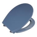 WENKO 22403100-WC tualeto sėdynė SAMOS 44,5x37,5 cm mėlyna/sidabrinė